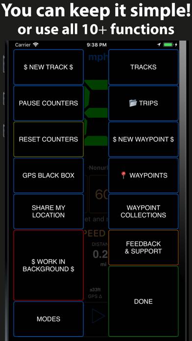 Speedometer 55 GPS Speed & HUD App skärmdump #5