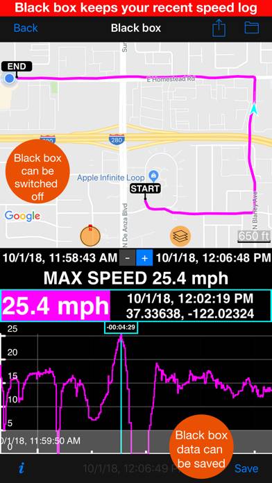 Speedometer 55 GPS Speed & HUD Скриншот приложения #6