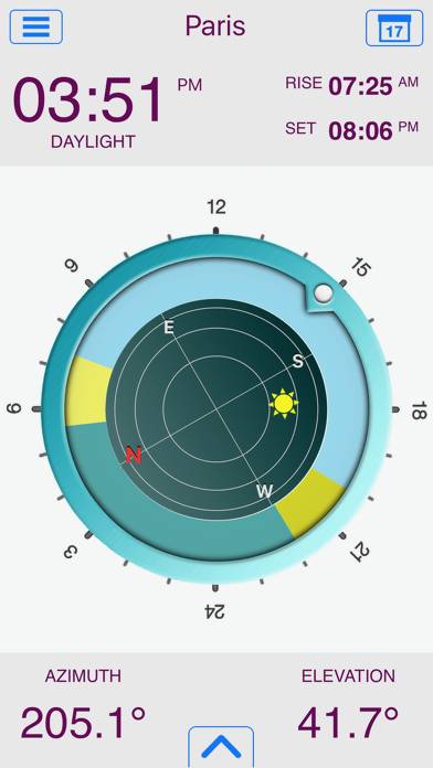 Orbit: Sun Position Скриншот приложения #1