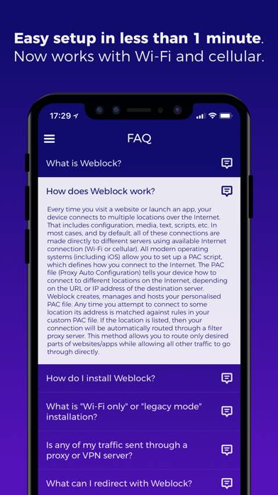 Weblock: adblock & proxy Capture d'écran de l'application #5