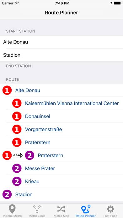 Vienna Metro and Subway Скриншот приложения #2