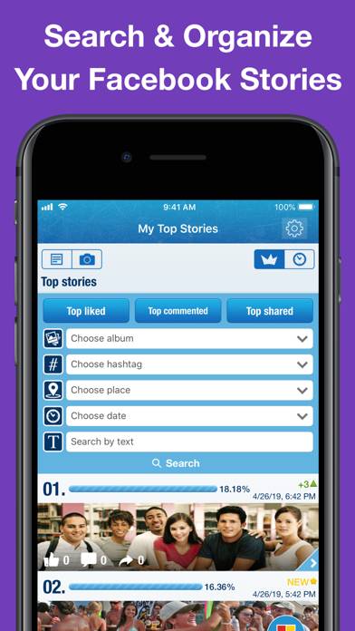 MyTopFollowers Pro Social Captura de pantalla de la aplicación #2