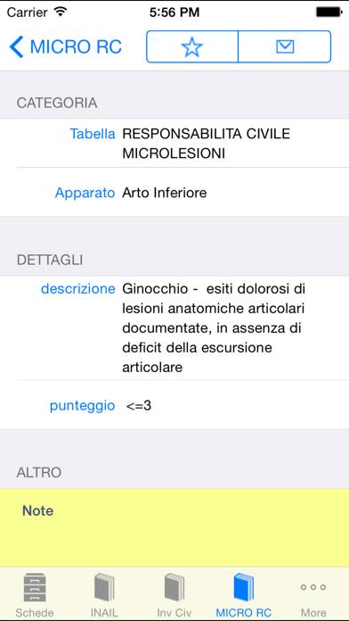 Valuta Danno Schermata dell'app