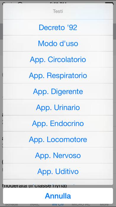 Valuta Danno Schermata dell'app