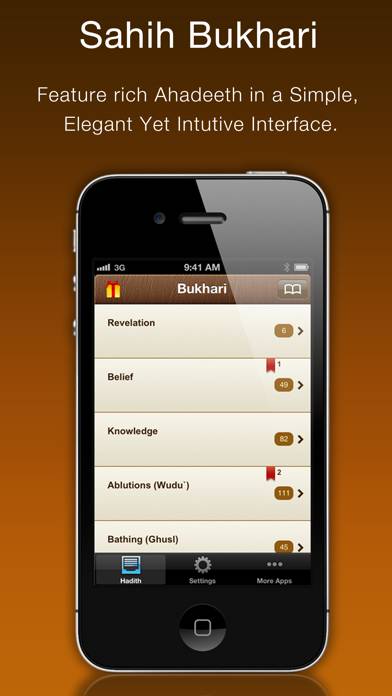 Al Bukhari (Sahih Bukhari) App skärmdump #1