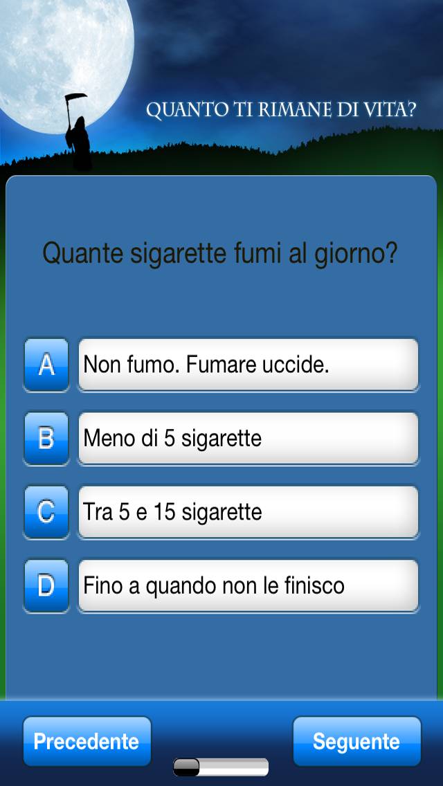 Quanto ti resta da vivere? Schermata dell'app #4