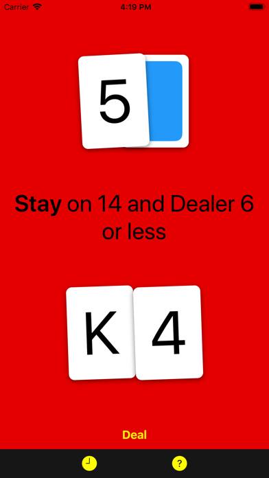 Blackjack Strategy plus Captura de pantalla de la aplicación #3