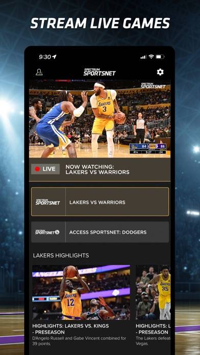 Spectrum SportsNet: Live Games App screenshot #3
