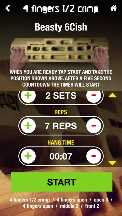 Beastmaker Training App Captura de pantalla de la aplicación #3