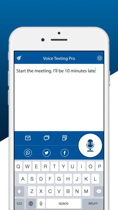 Voice Texting Deluxe Captura de pantalla de la aplicación #2