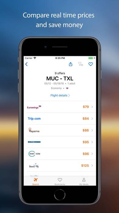 Idealo flights: cheap tickets App-Screenshot #4
