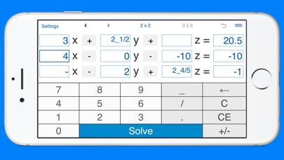 Systems of equations solver App screenshot #3