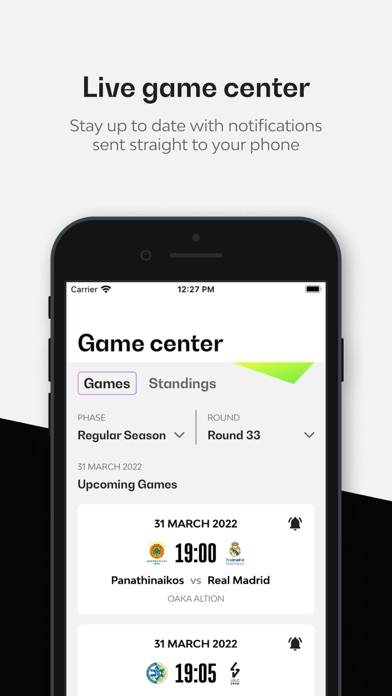 Euroleague Mobile App screenshot #3