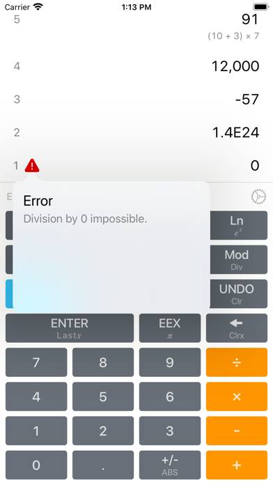 Calculator RPN Schermata dell'app #2