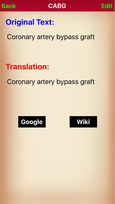 Medical Abbreviations Quick Search Captura de pantalla de la aplicación #2