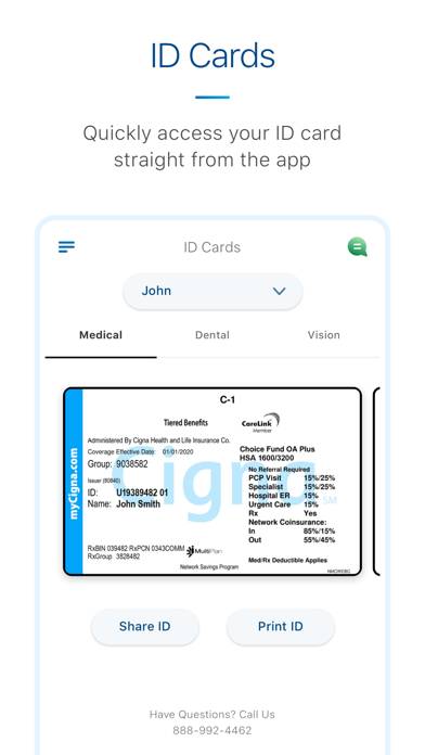 MyCigna App screenshot