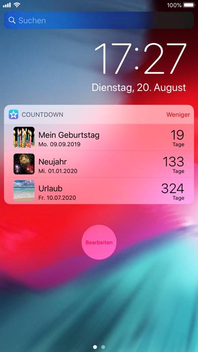 Countdown Star (Ad-Free) Captura de pantalla de la aplicación #5