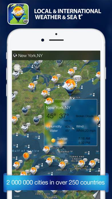 Weather Travel Map capture d'écran