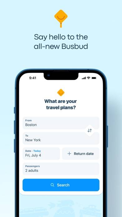 Busbud: Buy bus, train tickets App screenshot #1