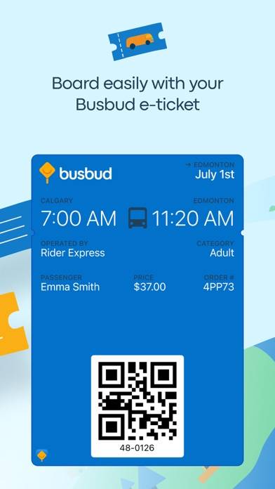 Busbud: Buy bus, train tickets App screenshot