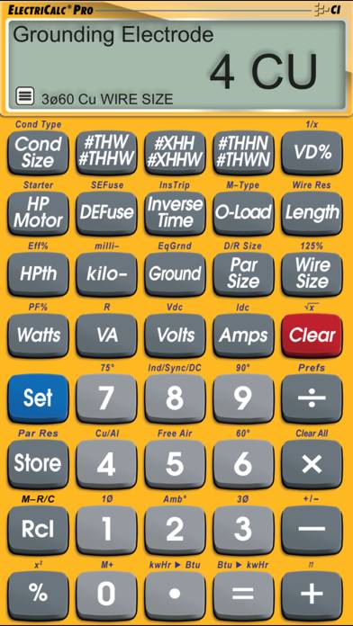 ElectriCalc Pro App screenshot