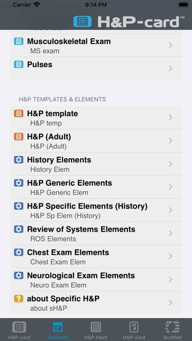 H&P-card™ App screenshot #6