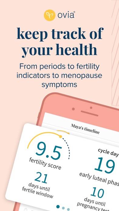 Ovia: Fertility, Cycle, Health App screenshot #1