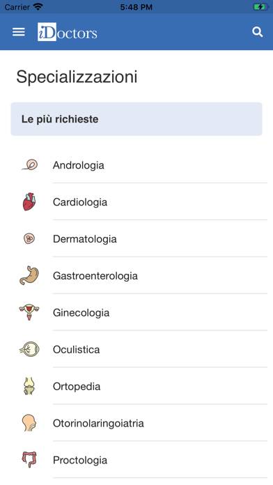 IDoctors – trova il Medico Schermata dell'app #1