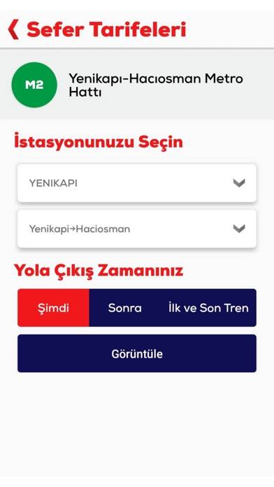 Metro İstanbul Uygulama ekran görüntüsü #3