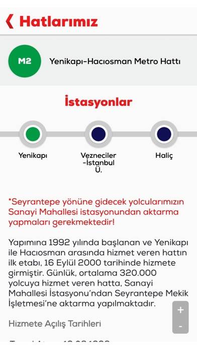 Metro İstanbul Uygulama ekran görüntüsü #6