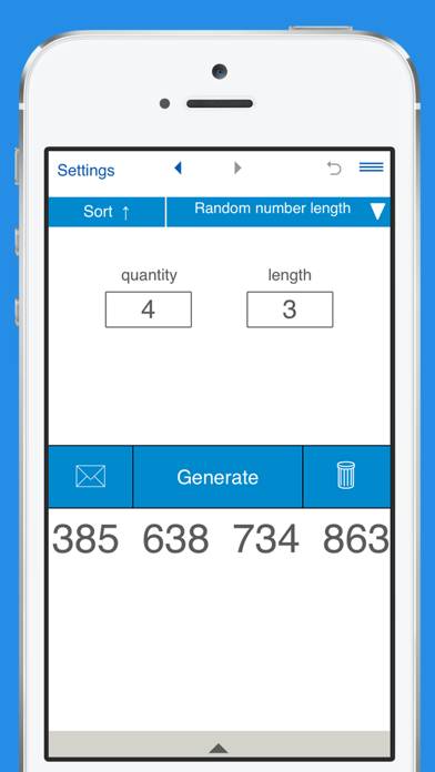 Random Number Generator RNG Schermata dell'app #4