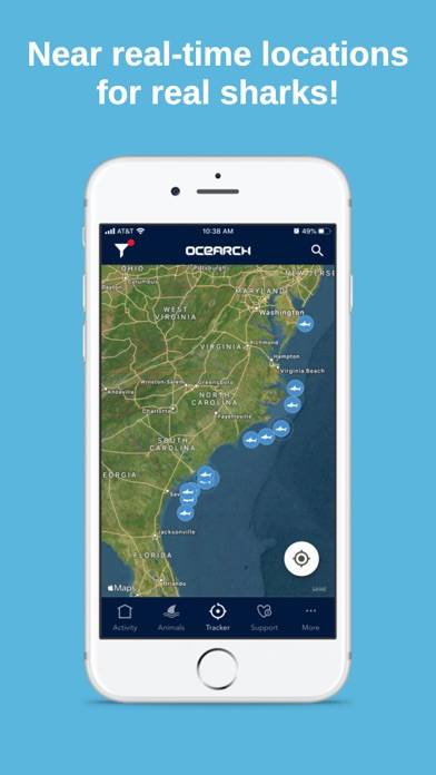 OCEARCH Shark Tracker App skärmdump #1