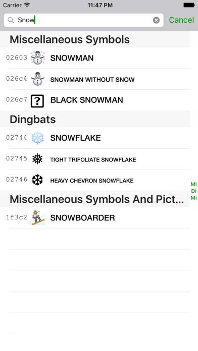 Unicode Character Viewer App-Screenshot #3