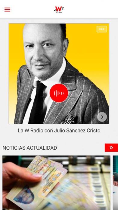 WRadio Colombia para iPhone Captura de pantalla de la aplicación #1