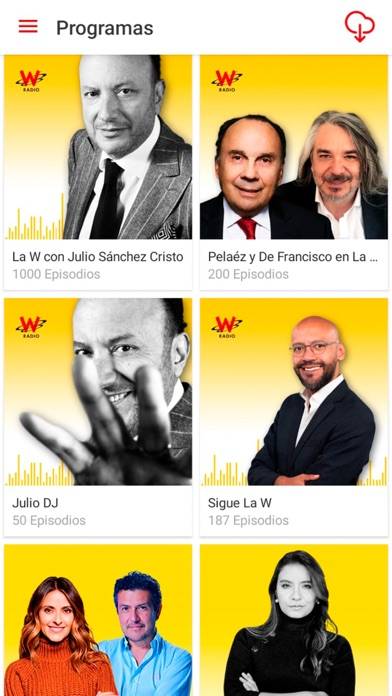WRadio Colombia para iPhone Captura de pantalla de la aplicación #2