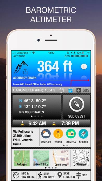 Altimetro GPS con Barometro Schermata dell'app