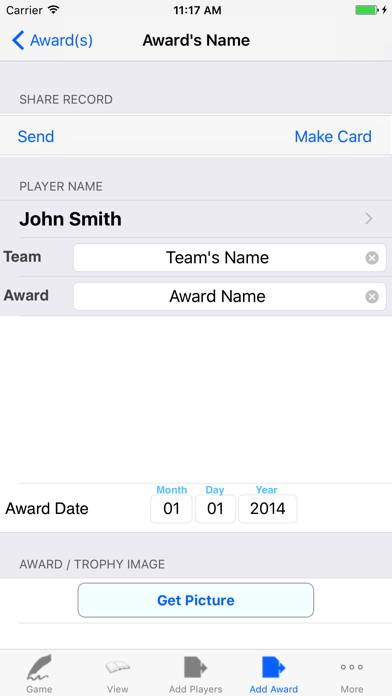 Basketball Player Stat Tracker App-Screenshot #4