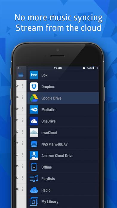 CloudBeats: Cloud Music Player App skärmdump #2