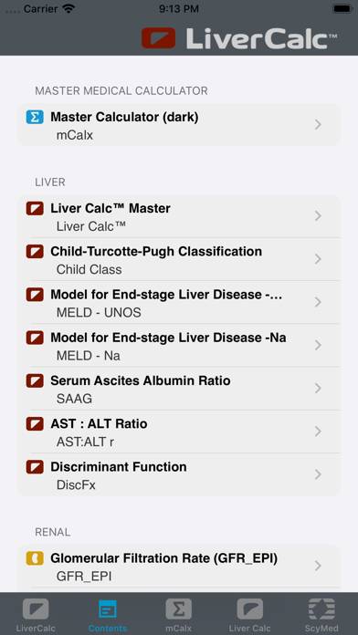 LiverCalc™ App screenshot #2