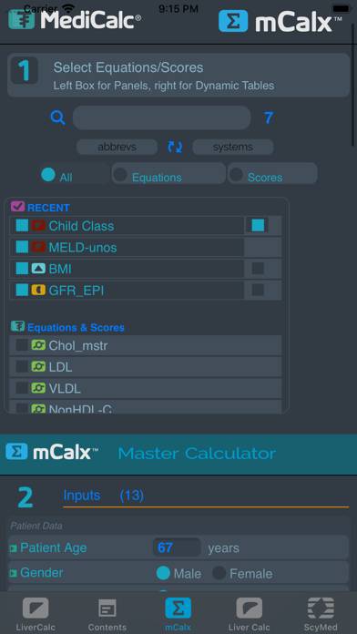LiverCalc™ App-Screenshot #3