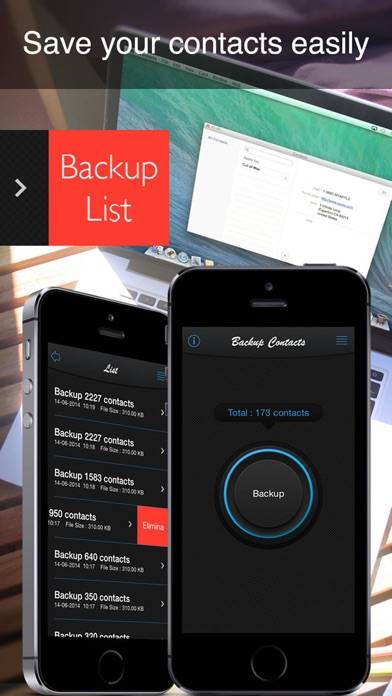 Backup Contacts ! Schermata dell'app #1
