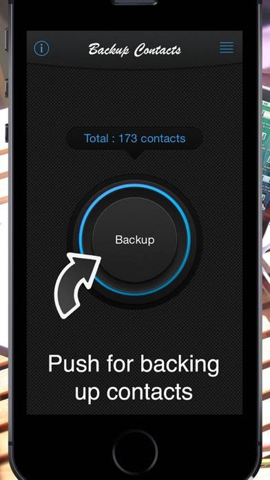 Backup Contacts ! Captura de pantalla de la aplicación #3