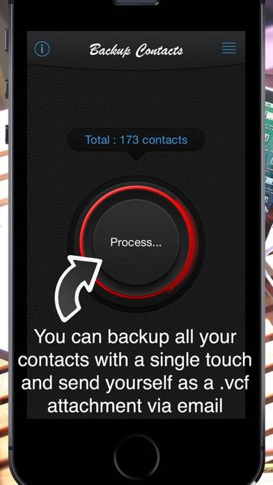 Backup Contacts ! App-Screenshot #4
