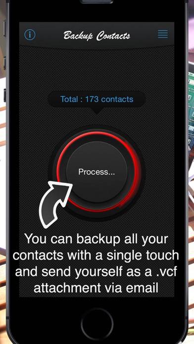 Backup Contacts ! Скриншот приложения #4