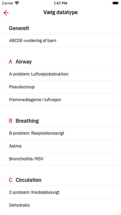 Akut Barn App skärmdump