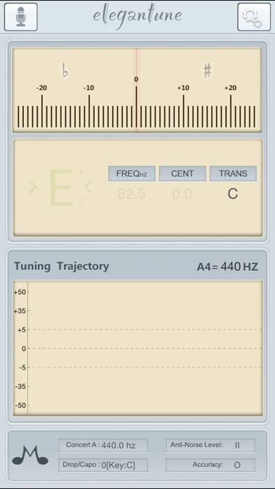 Elegantune Pro Chromatic Tuner App screenshot #1