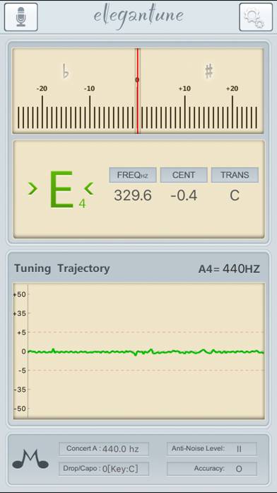 Elegantune Pro Chromatic Tuner Schermata dell'app #2