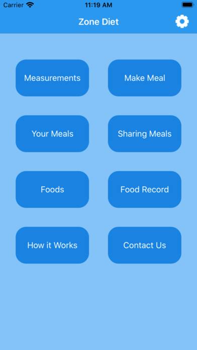 Zone Diet Captura de pantalla de la aplicación #1