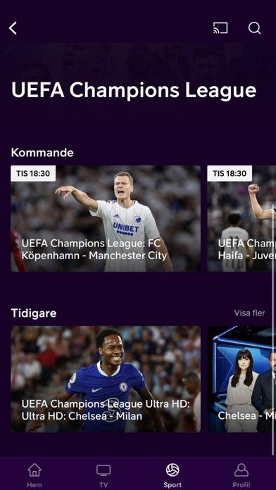 Telia Play App skärmdump