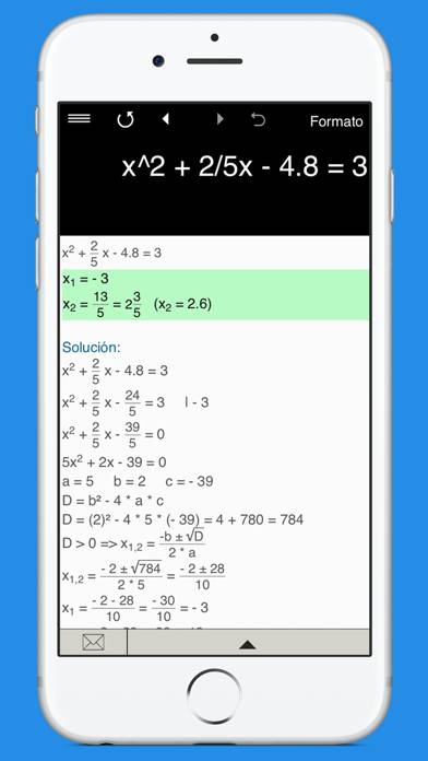 Equation Solver 4in1 Captura de pantalla de la aplicación #4